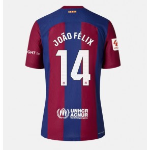Barcelona Joao Felix #14 Hjemmebanetrøje Dame 2023-24 Kort ærmer